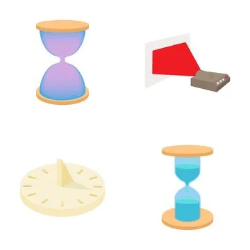 Measuring time with different clock devices Stock Illustration
