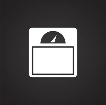 Measuring tool icon on background for graphic and web design. Simple Ilustração Stock