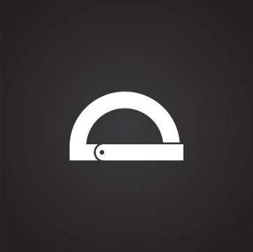 Measuring tool icon on background for graphic and web design. Simple Stock-Illustration