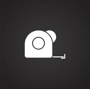 Measuring tool icon on background for graphic and web design. Simple Stock Illustration