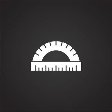 Measuring tool icon on background for graphic and web design. Simple Illustrazione stock
