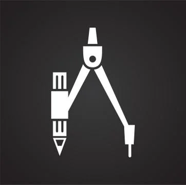 Measuring tool icon on background for graphic and web design. Simple Иллюстрация