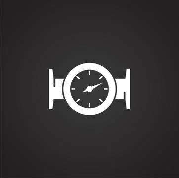Measuring tool icon on background for graphic and web design. Simple Illustrazione stock