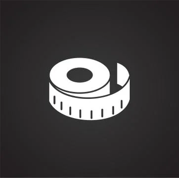Measuring tool icon on background for graphic and web design. Simple Stock Illustration