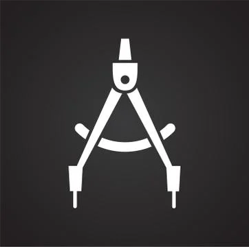 Measuring tool icon on background for graphic and web design. Simple Stock Illustration