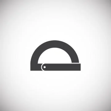 Measuring tool icon on background for graphic and web design. Simple 스톡 일러스트