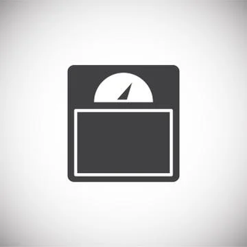 Measuring tool icon on background for graphic and web design. Simple Stock Illustration