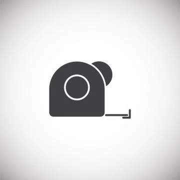 Measuring tool icon on background for graphic and web design. Simple 스톡 일러스트