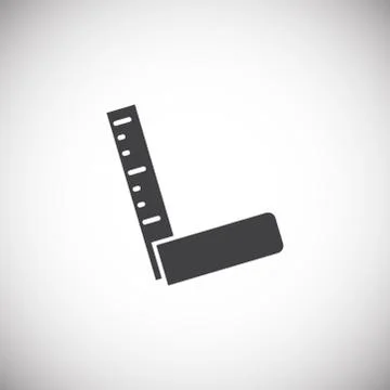 Measuring tool icon on background for graphic and web design. Simple 스톡 일러스트