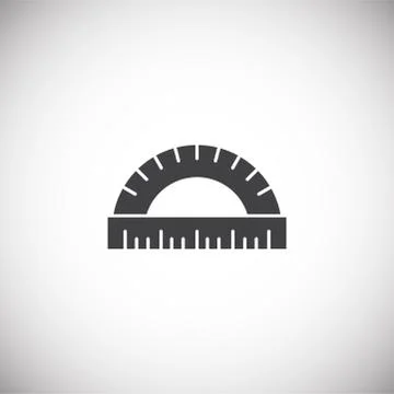 Measuring tool icon on background for graphic and web design. Simple Stock Illustration
