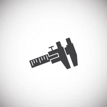 Measuring tool icon on background for graphic and web design. Simple Stock Illustration