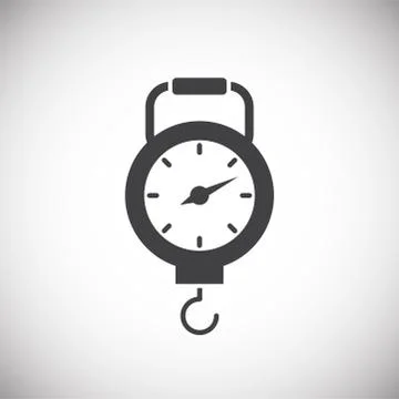 Measuring tool icon on background for graphic and web design. Simple Stock Illustration