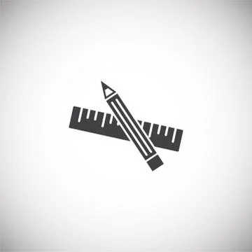 Measuring tool icon on background for graphic and web design. Simple イラスト素材