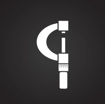 Measuring tool icon on background for graphic and web design. Simple イラスト素材