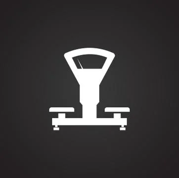 Measuring tool icon on background for graphic and web design. Simple Ilustração Stock