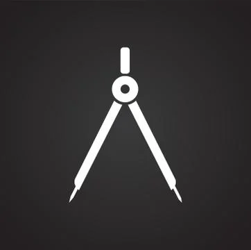 Measuring tool icon on background for graphic and web design. Simple 스톡 일러스트