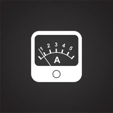 Measuring tool icon on background for graphic and web design. Simple 스톡 일러스트