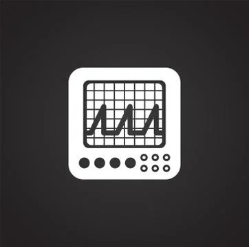 Measuring tool icon on background for graphic and web design. Simple Illustrazione stock