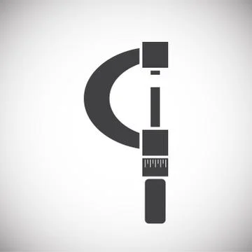 Measuring tool icon on background for graphic and web design. Simple Иллюстрация