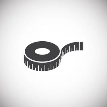 Measuring tool icon on background for graphic and web design. Simple Illustrazione stock