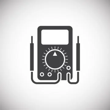 Measuring tool icon on background for graphic and web design. Simple Stock Illustration