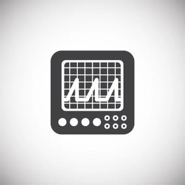 Measuring tool icon on background for graphic and web design. Simple Stock Illustration