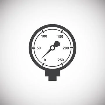 Measuring tool icon on background for graphic and web design. Simple 스톡 일러스트
