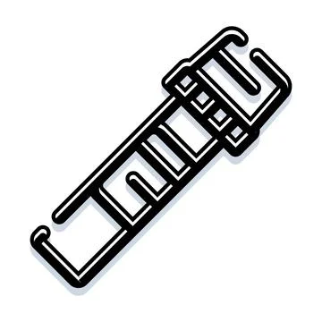 Measuring tool icon representing precision and accuracy Stock Illustration