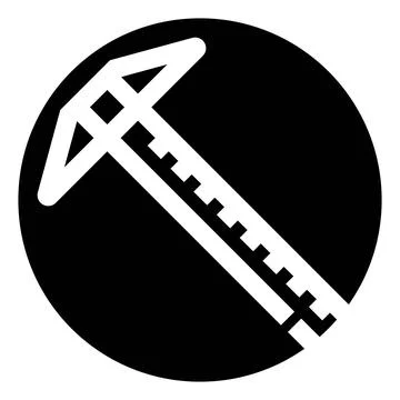 Measuring tool for precision engineering and technical drawing Stock Illustration