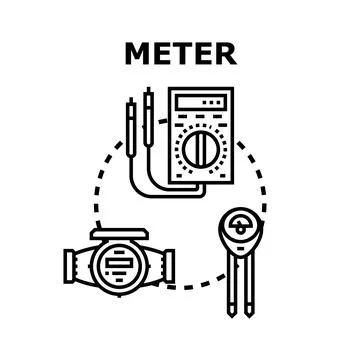 Measuring tools and devices for various applications Stock Illustration