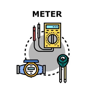 Measuring tools and devices for various applications 스톡 일러스트