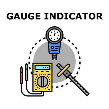 Measuring tools and instruments for precision control 스톡 일러스트