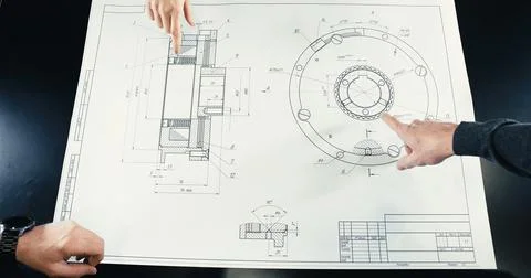 Measuring tools for calipers. mechanical engineers, design drawings, mechanical Fotos de archivo