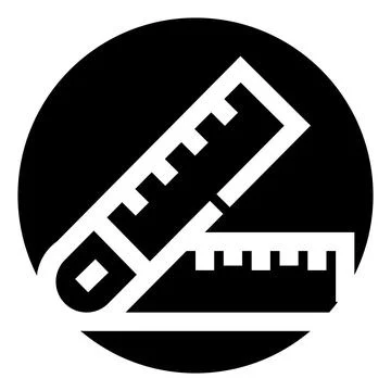 Measuring tools symbolizing precision, dimension, and planning Stock Illustration