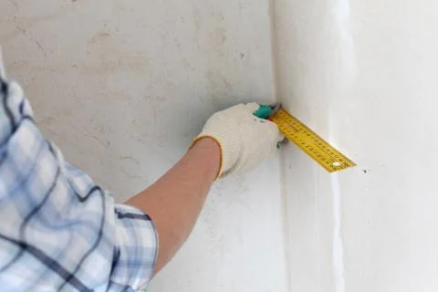 Measuring wall Stock Photos