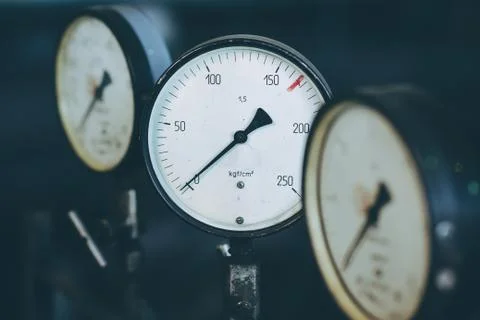 Measurment indicator scale Stock Photos