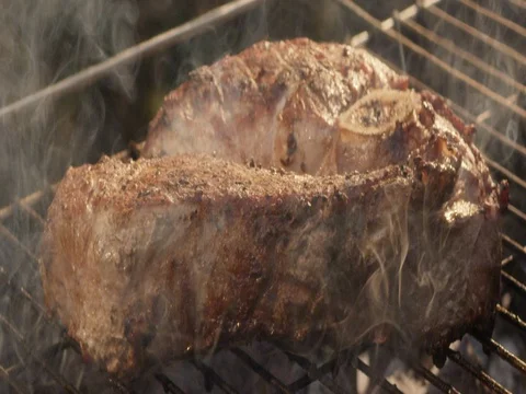 Meat and fire 7 Stock Footage 83859428