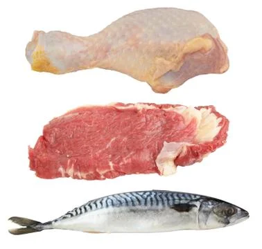 Meat and fish Stock-Fotos