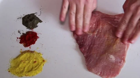 Meat And Spice Stock Footage 73779513