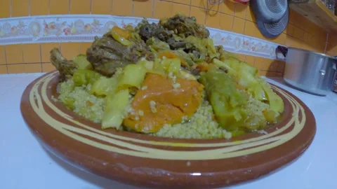 Meat and vegetable couscous 動画素材 243923370