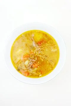 Meat and vegetable soup Stock Photos