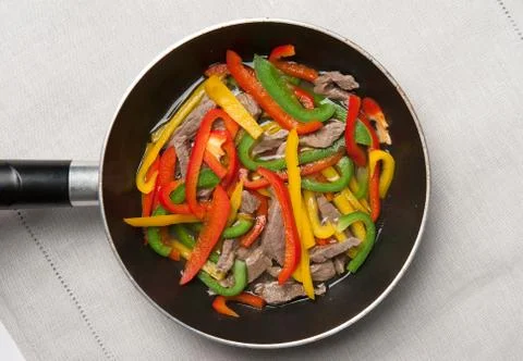 Meat and vegetables Stock Photos