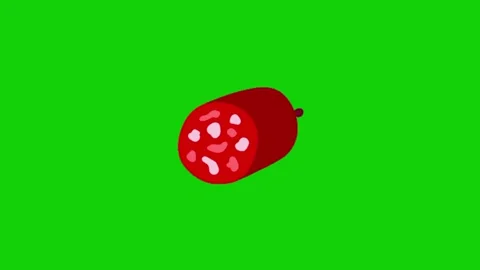 Meat animation on chroma key background Vidéo 332997303