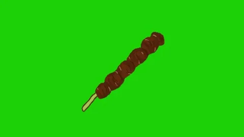 Meat animation on chroma key background Stock-Footage 332997320