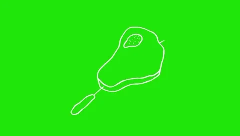 Meat Animation Motion Graphics Loop 스톡 동영상 341541566