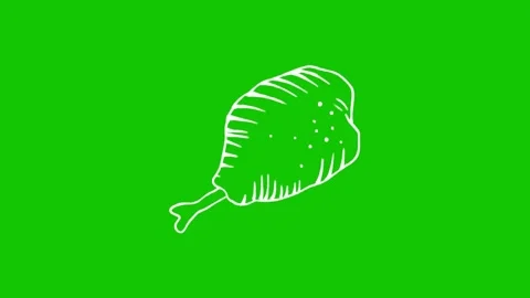 Meat Animation Motion Graphics Loop 스톡 동영상 341541576
