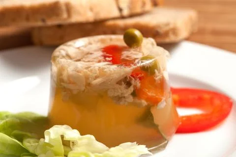 Meat aspic Stock Photos