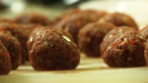 Meat balls Stock Footage 11440920