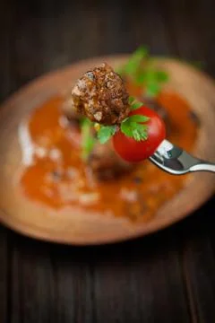 Meat balls Stock Photos