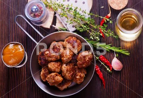 Meat balls Stock Photos